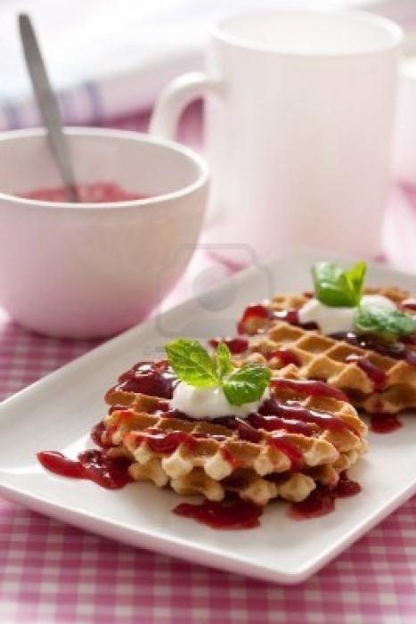 घर का बना वफ़ल waffles