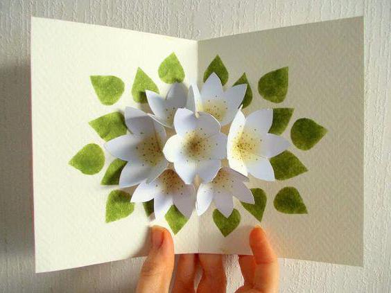  वॉल्यूमेट्रिक ग्रीटिंग कार्ड खुद को फूल कैसे बनाएं