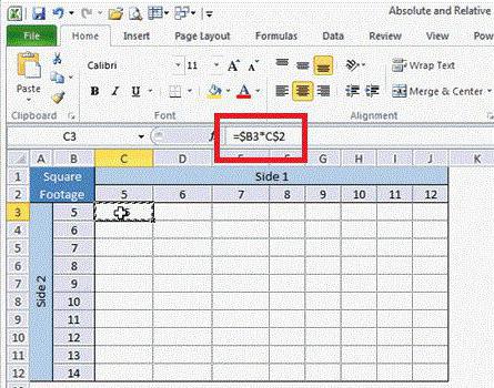 Excel में निरपेक्ष और सापेक्ष संदर्भ कैसे उपयोग करें?