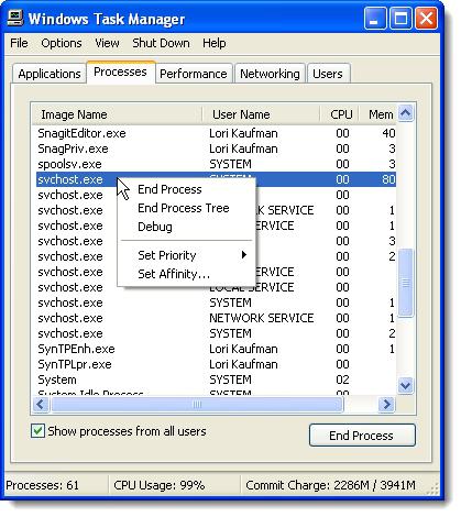 Svchost.exe - यह प्रक्रिया क्या है और यह कभी-कभी सिस्टम को क्यों लोड करती है?